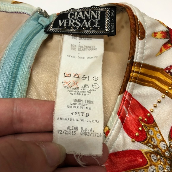 GIANNI VERSACE studded bodysuit Seashell size from S/S 1992 - Picture 6 of 16